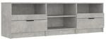 vidaXL TV-Schrank Betongrau 150x33,5x45 cm Holzwerkstoff