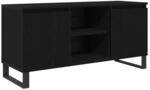 vidaXL TV-Schrank Schwarz Eichen-Optik 104 x 35 x 50 cm Holzwerkstoff 881937