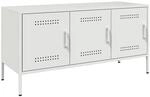 vidaXL TV-Schrank Wei&szlig; 100,5x39x50,5 cm Stahl 842951
