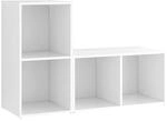 vidaXL TV-Schr&auml;nke 2 Stk Wei&szlig; 72x35x36,5 cm Holzwerkstoff 3079943