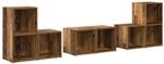 vidaXL TV-Schrank Set 6-Tlg Altholz Holzwerkstoff 3393162
