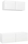vidaXL 2-Tlg TV-Schrank-Set Wei&szlig; Holzwerkstoff 3078702