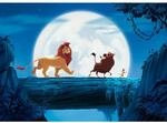 Komar Vlies Fototapete Disney The Lion King Full Moon Walk Blau