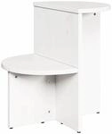 vidaXL Beistelltisch Wei&szlig; 50 x 40 x 50 cm Massivholz Kiefer 873527