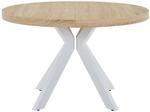 Vente-unique Esstisch Komoni Naturfarben Hell Wei&szlig; 170 cm 220 cm 120 cm