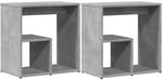 vidaXL Beistelltische 2 Stk Betongrau 50x30x50 cm Holzwerkstoff 840562