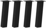 vidaXL Couchtischbeine 4 Stk Schwarz 30 cm Stahl 4012496