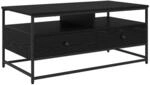 vidaXL Couchtisch Schwarz Eichen-Optik 100 x 51 x 45 cm Holzwerkstoff 882766