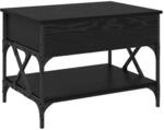 vidaXL Couchtisch Schwarz Eichen-Optik 70x50x50cm Holzwerkstoff 883040