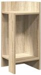 vidaXL Beistelltisch mit Ablage Sonoma-Eiche 25,5x27x60 cm 858546