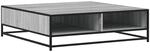 vidaXL Couchtisch Grau Sonoma 100x100x30 cm Holzwerkstoff und Metall 848777