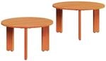 vidaXL Couchtisch 2 Stk Wachsbraun 47,5 x 47,5 x 27 cm 873561