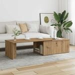 vidaXL Couchtisch Artisan-Eiche 150x50x35 cm Holzwerkstoff 855981