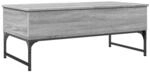 vidaXL Couchtisch Grau Sonoma 100x50x40 cm Holzwerkstoff und Metall 845379