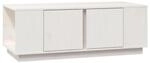 vidaXL Couchtisch Wei&szlig; 110x50x40 cm Massivholz Kiefer 814430