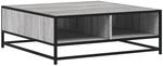 vidaXL Couchtisch Grau Sonoma 80x80x30 cm Holzwerkstoff und Metall 848772