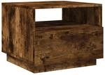 vidaXL Couchtisch mit LED-Leuchten R&auml;uchereiche 50x49x40 cm 839830