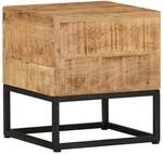 vidaXL Beistelltisch 30x30x33 cm Raues Mangoholz 320814