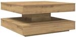 vidaXL Couchtisch 360-Grad Drehbar Artisan-Eiche 70x70x34,5 cm 858487