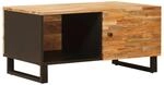 vidaXL Couchtisch Braun 88 x 52 x 12 cm Massivholz Mango 4018300
