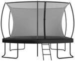 Zero Gravity Outdoor Trampolin 366x244cm T&Uuml;V GS Smartes Klappnetz mit Leiter...