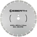 EBERTH Diamanttrennscheibe mit 350mm Durchmesser 25,4mm Bohrung 3,2mm St&auml;rke