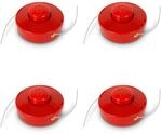 EBERTH 4X Fadenkopf Gewinde M10 x 1,25 Links Drahtst&auml;rke 3mm Drahtl&auml;nge 2,3m