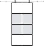 vidaXL Schiebet&uuml;r mit Beschlag 102,5x205 cm Hartglas und Aluminium 3333012