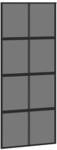 vidaXL Schiebet&uuml;r Schwarz 90x205 cm Hartglas und Aluminium 155226