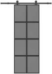 vidaXL Schiebet&uuml;r mit Beschlag 76x205 cm Hartglas & Aluminium 3333019