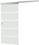 inova Glasschiebet&uuml;r Blockstreifen 755 x 2035 mm Komplettset mit Griffmuschel...