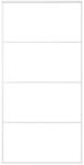 vidaXL Schiebet&uuml;r ESG Glas und Aluminium Mattiert 102,5x205 cm Wei&szlig; 151665
