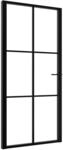 vidaXL Innent&uuml;r ESG Glas und Aluminium 102,5x201,5 cm Schwarz 151205