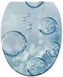 SANILO WC Sitz mit Absenkautomatik Top Fix Bubbles
