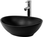 ML-Design Waschbecken Keramik Schwarz Matt 41x33,5x14,5cm Aufsatzwaschbecken