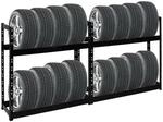 PROREGAL Mega Deal 2x Reifenregal Tiger HxBxT 100 x 110 x 35 cm bis zu 16 Reifen