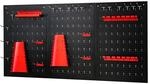 Costway Werkzeugwand Inkl. 28-Teiligem Regal-Set 3 Lochplatten