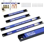 CCLIFE 4tlg Magnetleiste Werkzeug 37cm 15kg und 23cm 9kg Magnetschiene...