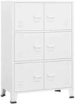 vidaXL Lagerschrank Industrial Wei&szlig; 75x40x115 cm Metall 339629