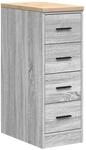 vidaXL Garagen-Aufbewahrungsschrank Grau Sonoma Massivholz Kiefer 860585