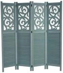 MCW Paravent Izmir 170x161x2cm Gr&uuml;n