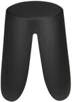 Sitzhocker Comiso &Oslash; 44,5 cm x 46 cm Schwarz Matt