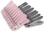 ProHome W&auml;scheklammern Anthrazit Rosa 80er Pack