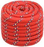 vidaXL Bootsseil Rot 20 mm 100 m Polypropylen 152422