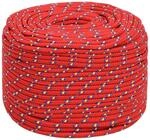 vidaXL Bootsseil Rot 10 mm 500 m Polypropylen 152404