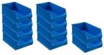 PROREGAL SparSet 10x Blaue Sichtlagerbox 5,0 HxBxT 20 x 30 x 50 cm 21,8 Liter