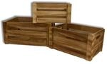Frank Flechtwaren Holzkiste Basic 3er Set