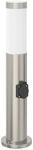 vidaXL Pollerleuchte mit Auslass 50 cm Edelstahl IP44 4006011