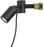 QAZQA Au&szlig;enstrahler Schwarz f&uuml;r Baum GU10 50mm Drehbar und Neigbar IP65 Solo