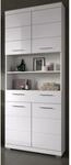 Inn.Furn Badezimmer Hochschrank in Wei&szlig; Hochglanz 74 x 191 cm Shawn